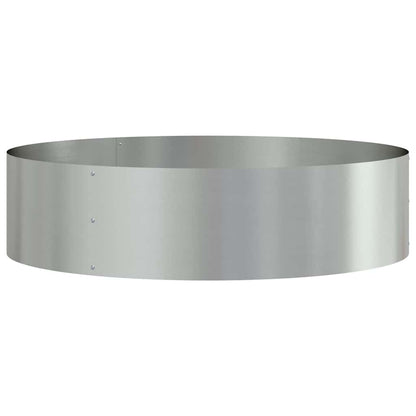 Planter Ring Silver 80 x 80 x 20 cm Galvanised Steel