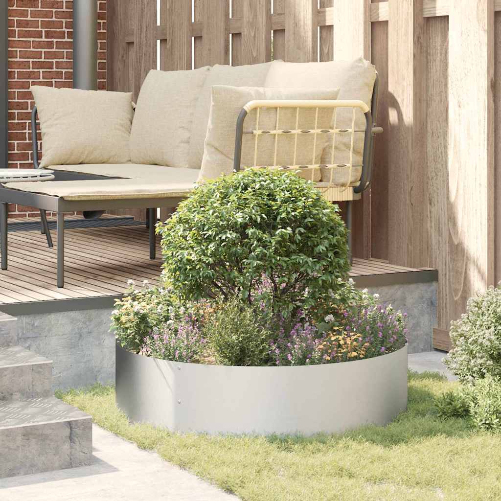 Planter Ring 5 pcs Silver 80 x 80 x 20 cm Galvanised Steel