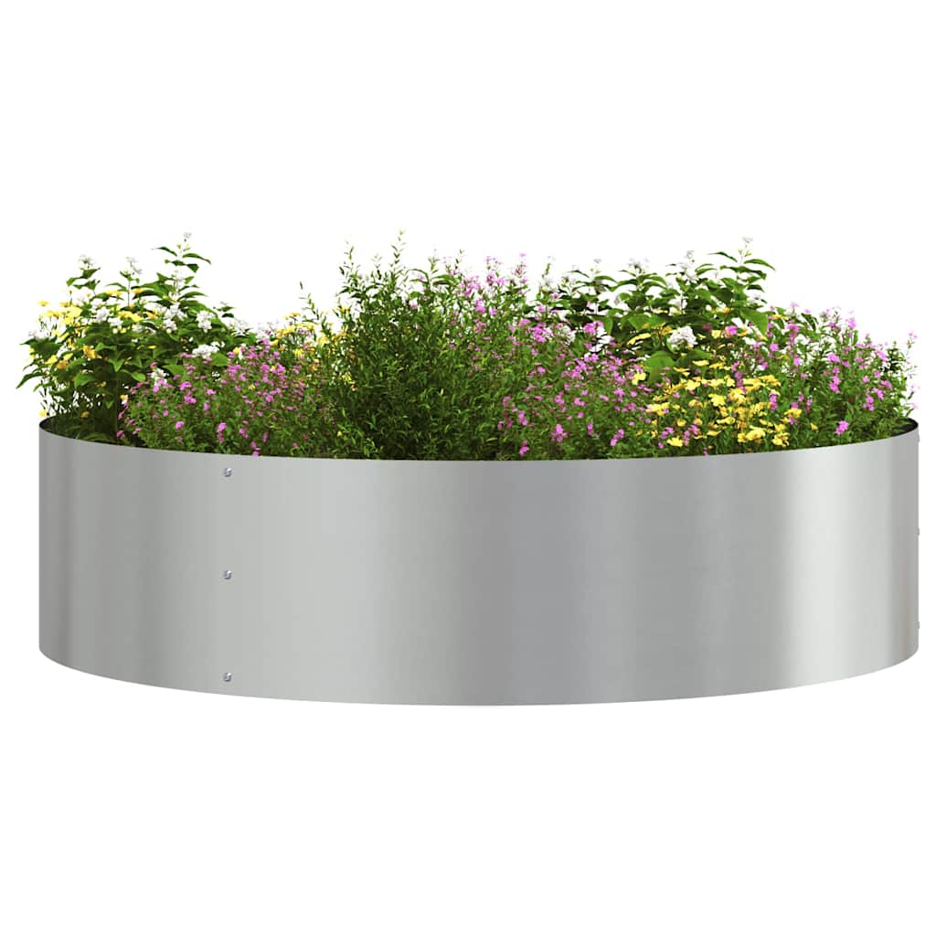 Planter Ring 5 pcs Silver 80 x 80 x 20 cm Galvanised Steel