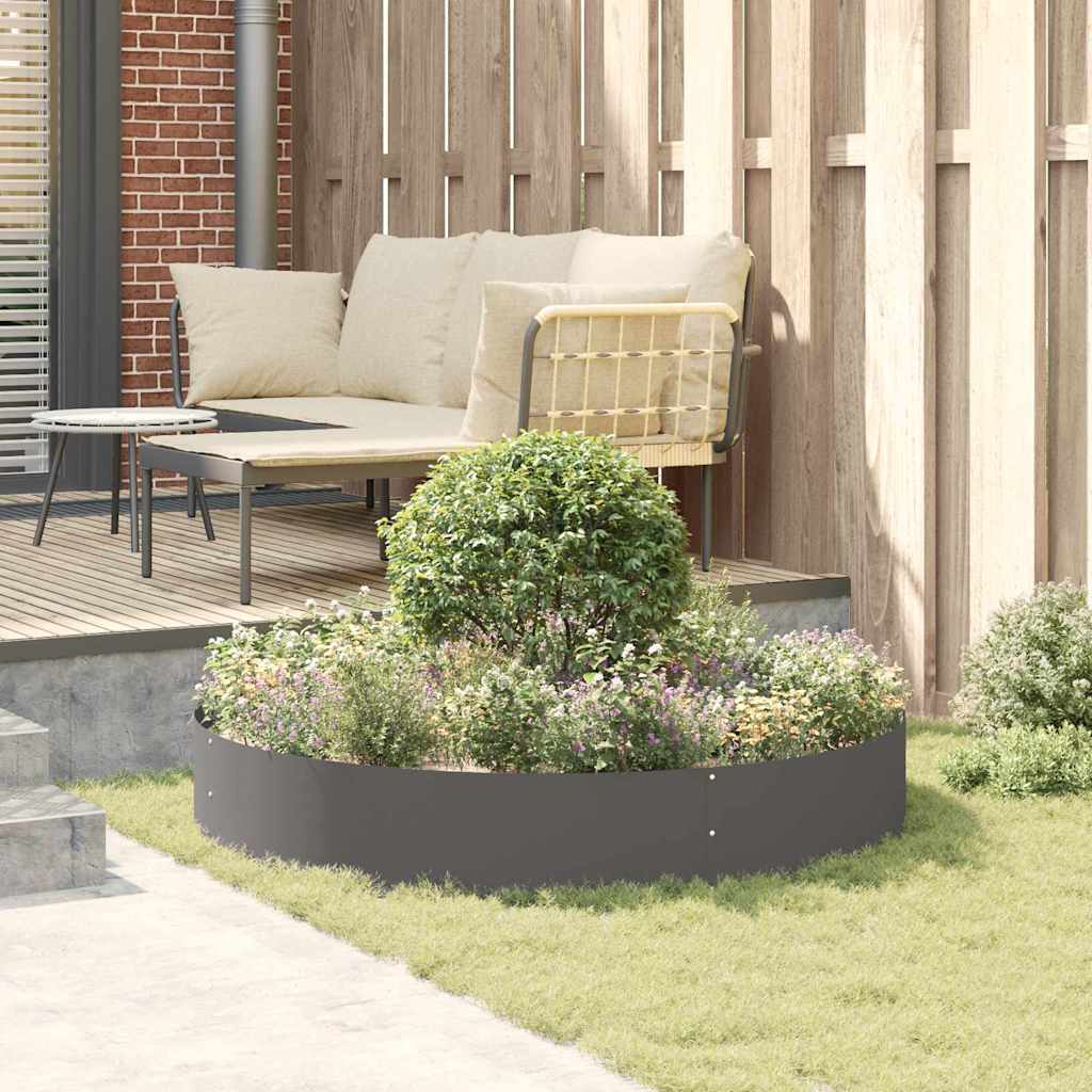 Planter Ring Black 120 x 120 x 20 cm Cold-rolled Steel