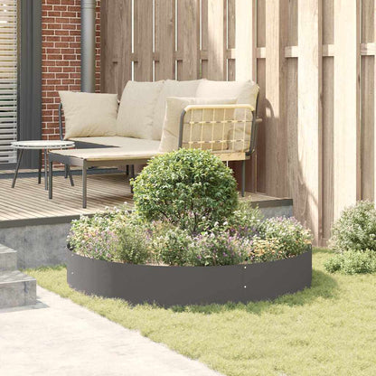 Planter Ring Black 120 x 120 x 20 cm Cold-rolled Steel