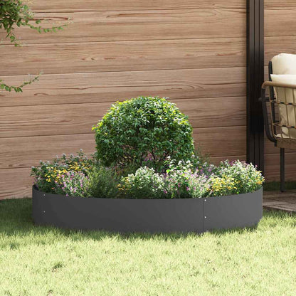 Planter Ring 5 pcs Black 120 x 120 x 20 cm Cold-rolled Steel