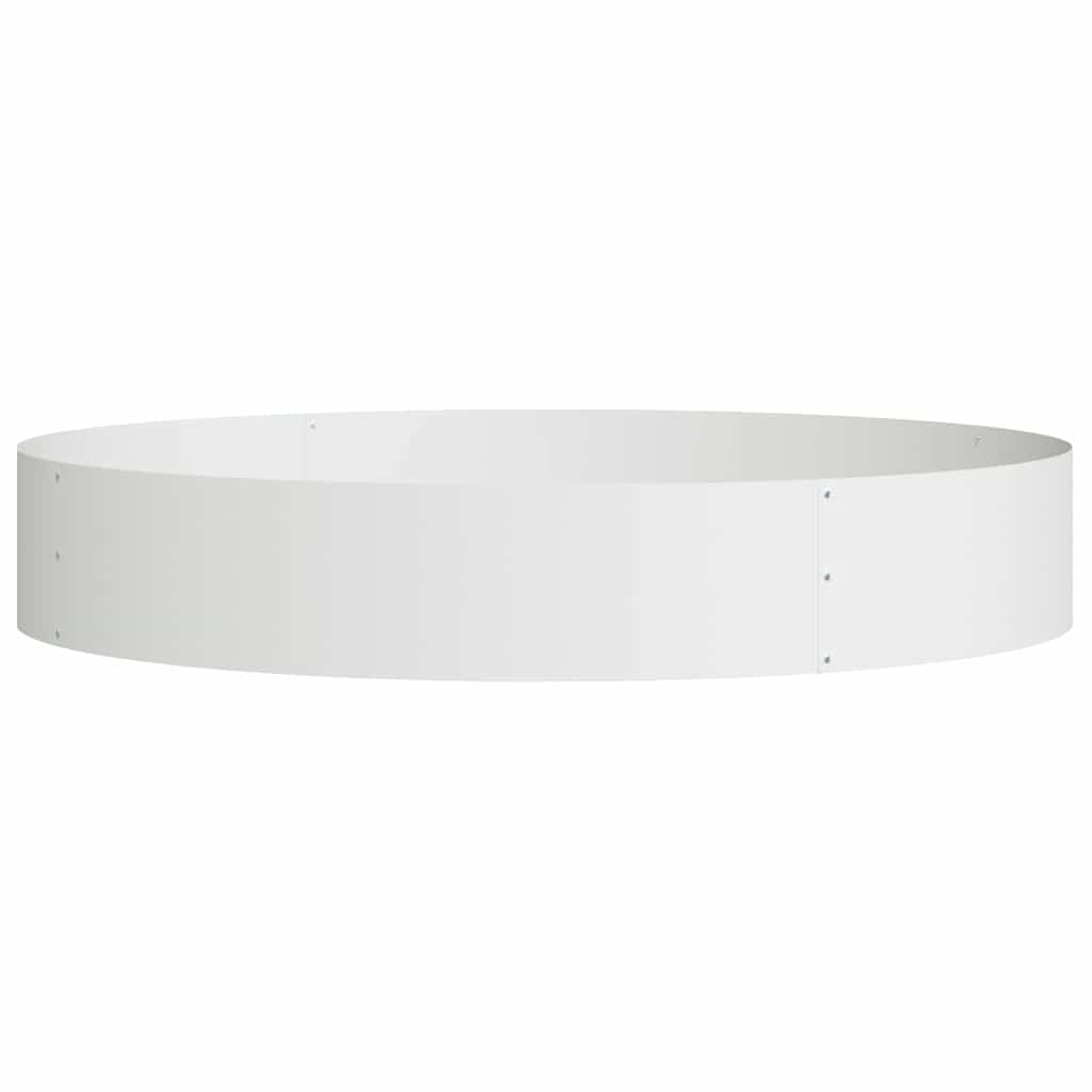 Planter Ring White 120 x 120 x 20 cm Cold-rolled Steel