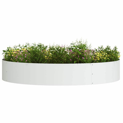 Planter Ring 5 pcs White 120 x 120 x 20 cm Cold-rolled Steel