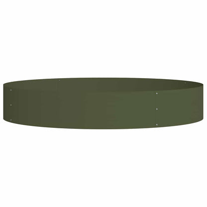 Planter Ring 5 pcs Olive Green 120 x 120 x 20 cm