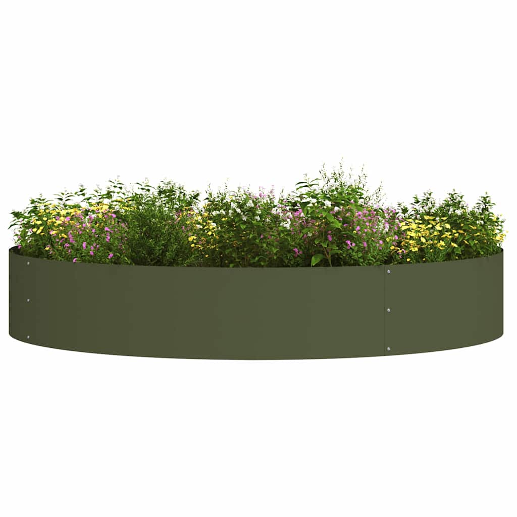 Planter Ring 5 pcs Olive Green 120 x 120 x 20 cm