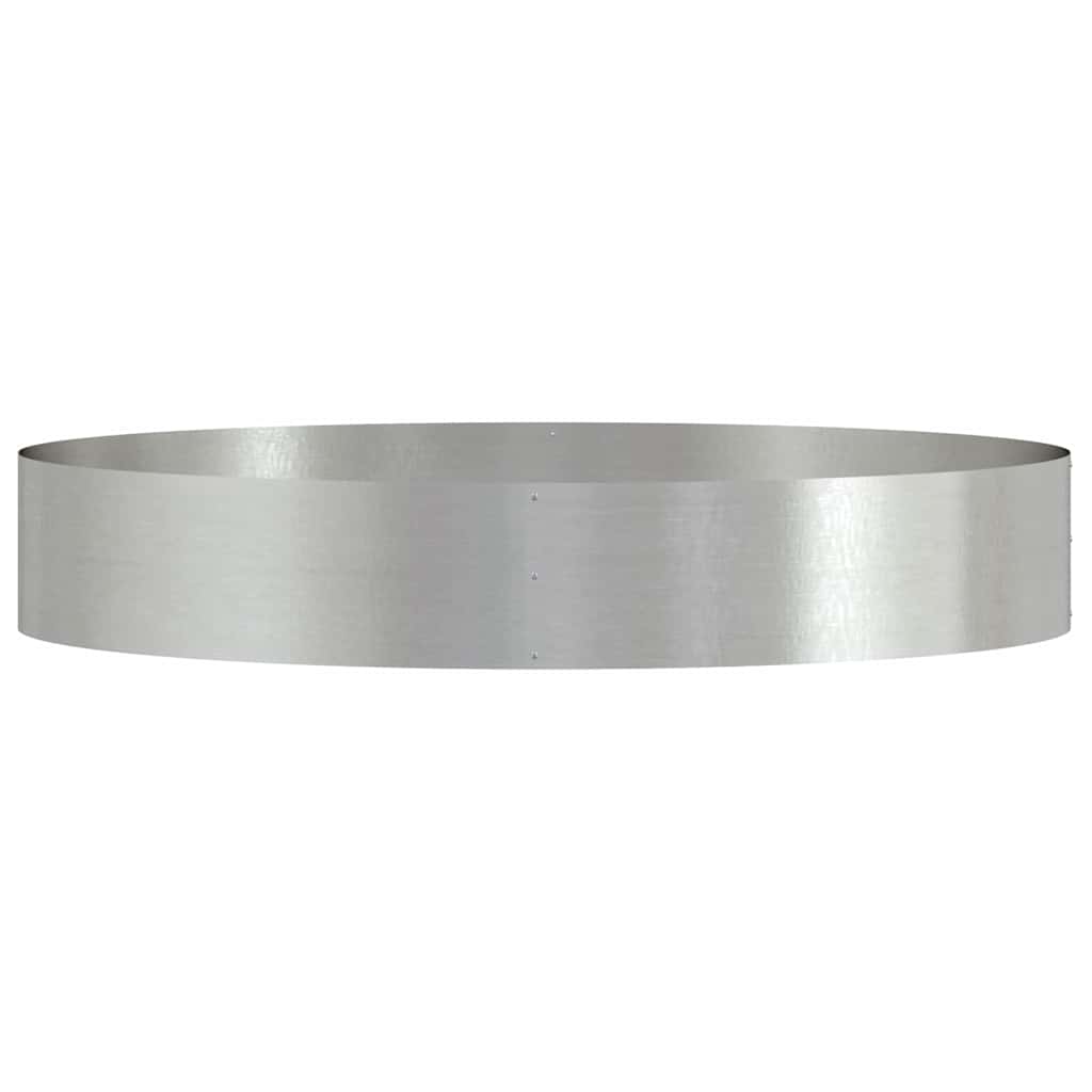 Planter Ring Silver 120 x 120 x 20 cm Stainless Steel