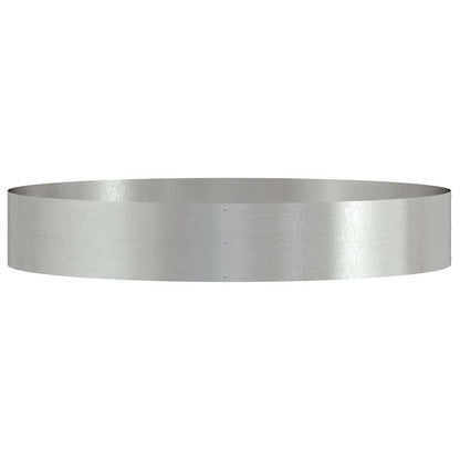 Planter Ring Silver 120 x 120 x 20 cm Stainless Steel