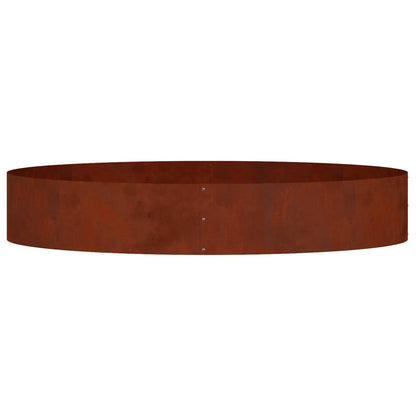 Planter Ring Brown 120 x 120 x 20 cm Weathering Steel