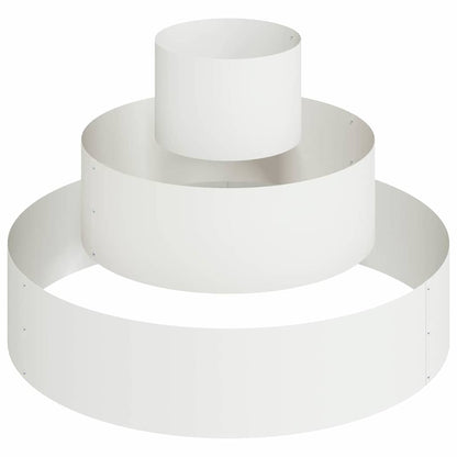 Garden Planter White 90 x 90 x 20 cm Cold-rolled Steel