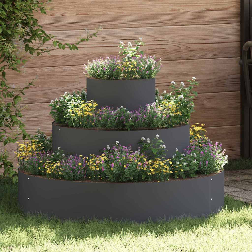 Garden Planter Anthracite 90 x 90 x 20 cm Cold-rolled Steel