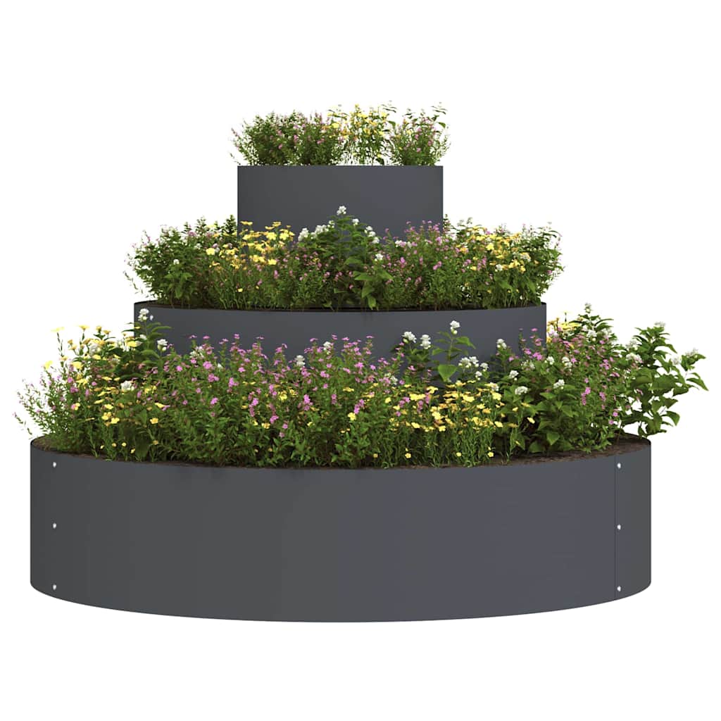 Garden Planter Anthracite 90 x 90 x 20 cm Cold-rolled Steel