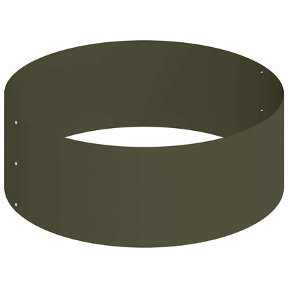 Garden Planter Olive Green 90 x 90 x 20 cm Cold-rolled Steel