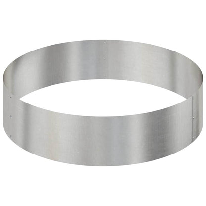 Garden Planter Silver 90 x 90 x 20 cm Stainless Steel