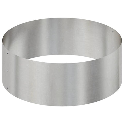 Garden Planter Silver 90 x 90 x 20 cm Stainless Steel