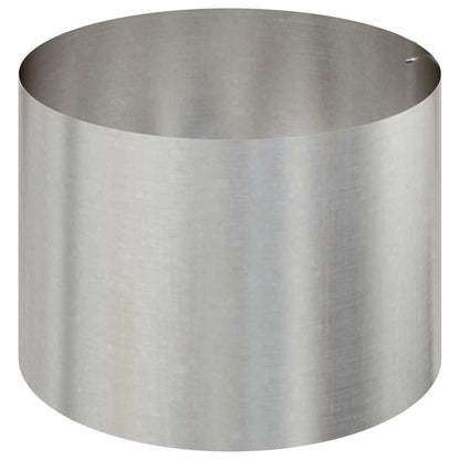 Garden Planter Silver 90 x 90 x 20 cm Stainless Steel