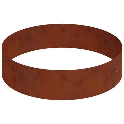Garden Planter Rusty 90 x 90 x 20 cm Weathering Steel