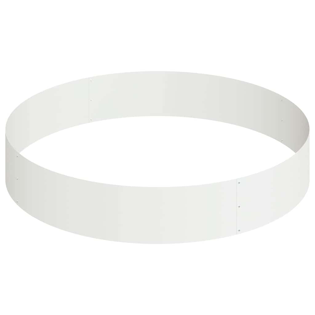 Garden Planter White 120 x 120 x 20 cm Cold-rolled Steel