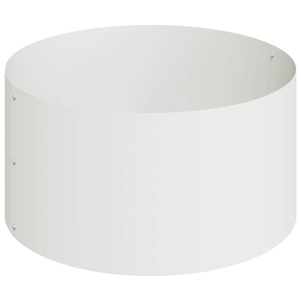 Garden Planter White 120 x 120 x 20 cm Cold-rolled Steel