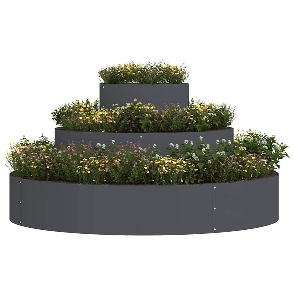 Garden Planter Anthracite 120 x 120 x 20 cm Cold-rolled Steel