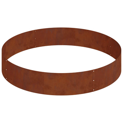 Garden Planter Brown 120 x 120 x 20 cm Weathering Steel