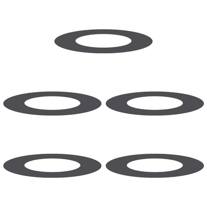suitable for Flat Tree Rings 5 pcs Black Ø40 / 70 cm Steel