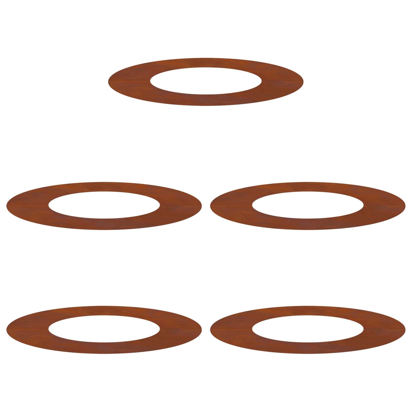 suitable for Flat Tree Rings 5 pcs Brown Ø40 / 70 cm