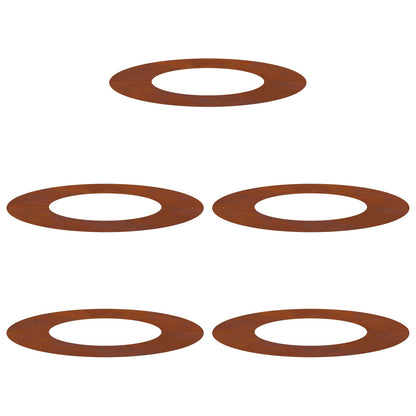 suitable for Flat Tree Rings 5 pcs Brown Ø40 / 70 cm