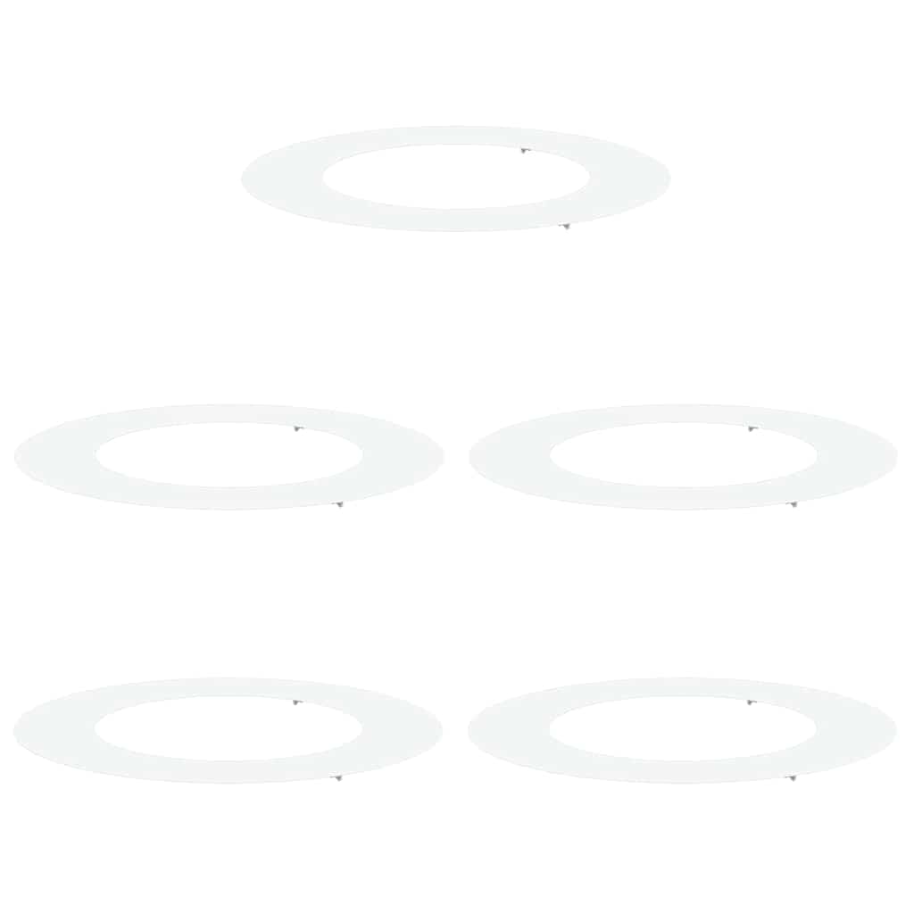 suitable for Flat Tree Rings 5 pcs White Ø50 / 80 cm Steel
