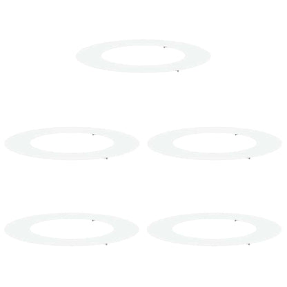suitable for Flat Tree Rings 5 pcs White Ø50 / 80 cm Steel