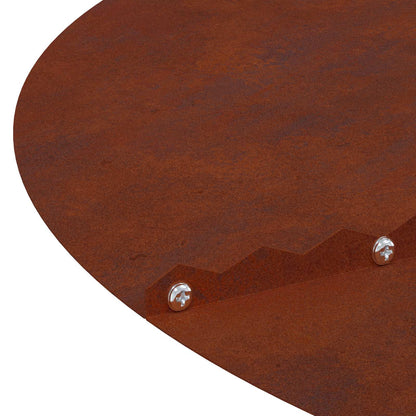 suitable for Flat Tree Rings 5 pcs Rusty Ø50/80 cm