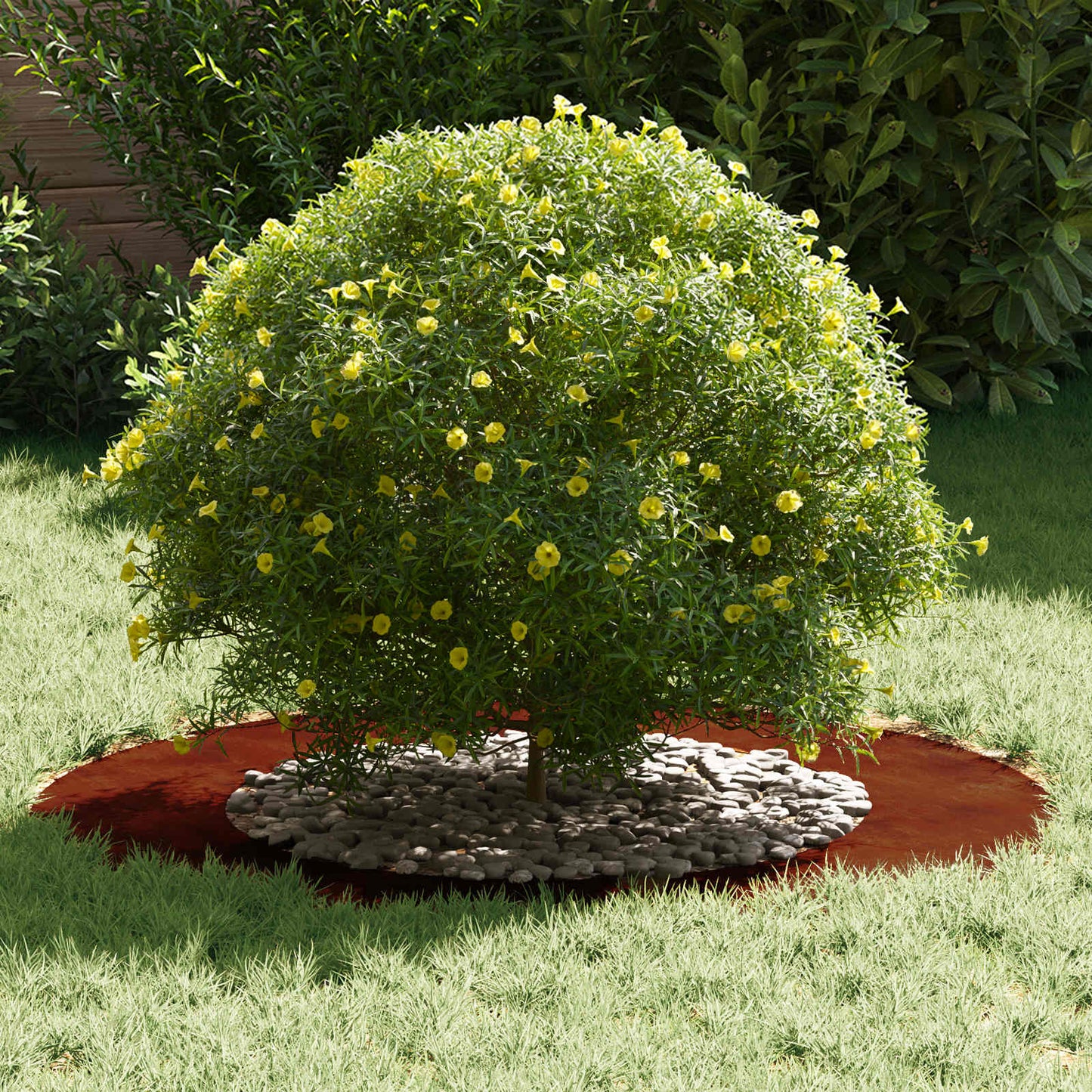 suitable for Flat Tree Rings 5 pcs Rusty Ø50/80 cm
