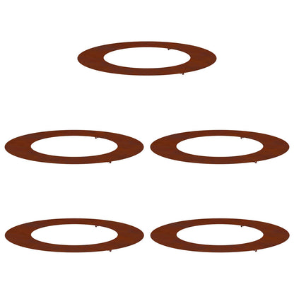 suitable for Flat Tree Rings 5 pcs Rusty Ø50/80 cm