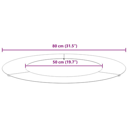 suitable for Flat Tree Rings 5 pcs Rusty Ø50/80 cm