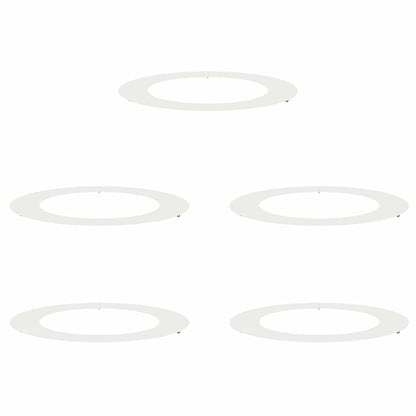suitable for Flat Tree Rings 5 pcs White Ø60 / 90 cm Steel