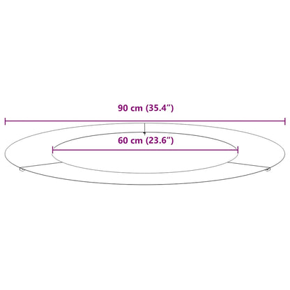 suitable for Flat Tree Ring Silver Ø60 / 90 cm Galvanised steel
