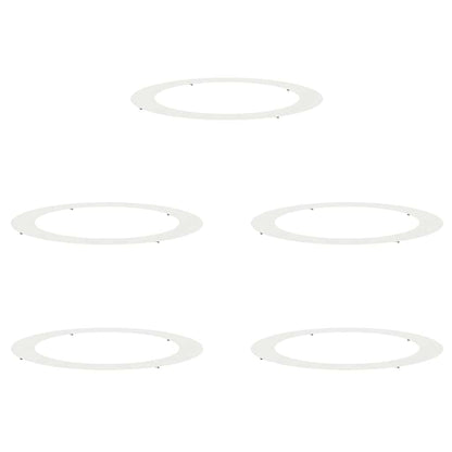 suitable for Flat Tree Rings 5 pcs White Ø90 / 120 cm Steel