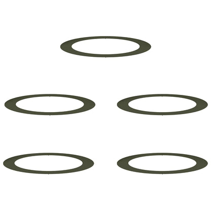 suitable for Flat Tree Rings 5 pcs Olive green Ø90 / 120 cm Steel