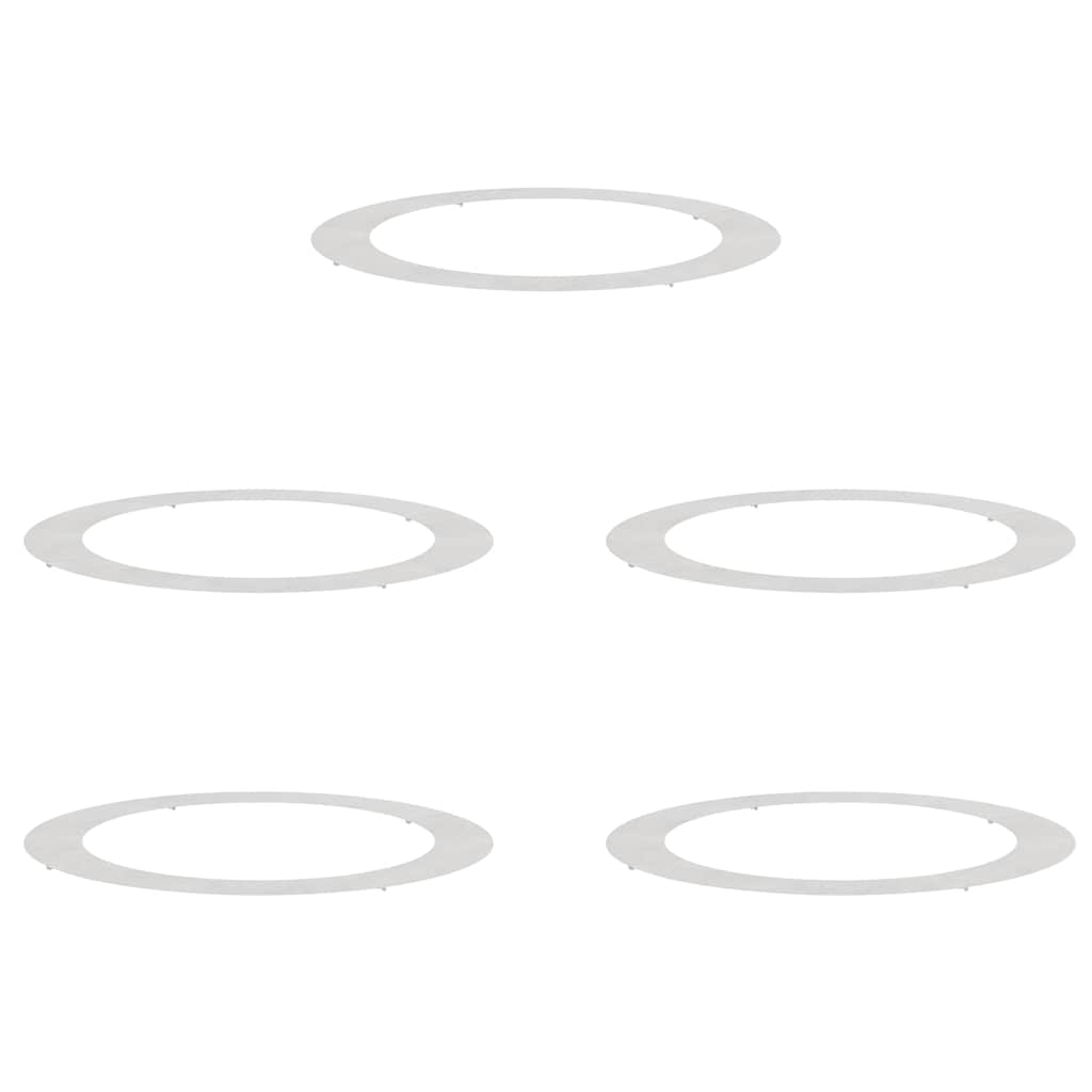 suitable for Flat Tree Rings 5 pcs Silver Ø90/120 cm