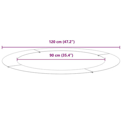 suitable for Flat Tree Rings 5 pcs Silver Ø90/120 cm