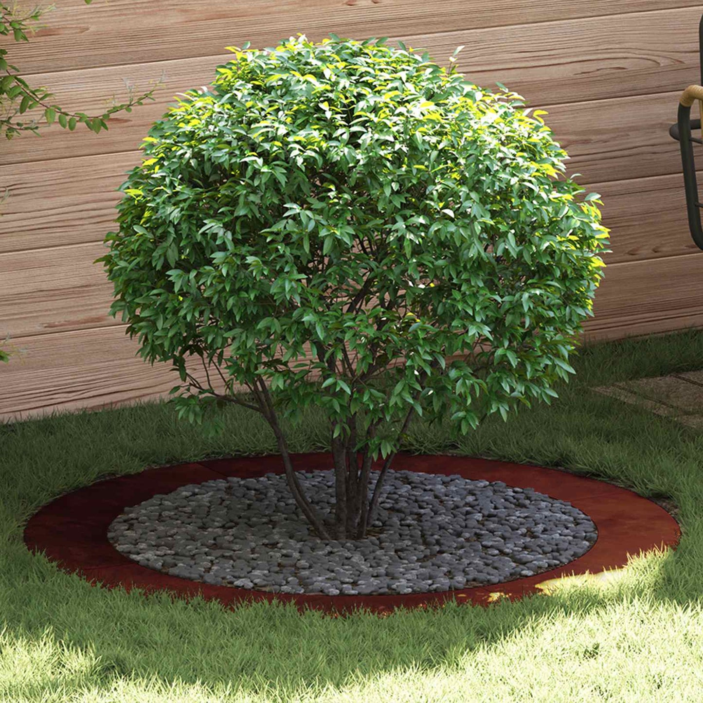 suitable for Flat Tree Rings 5 pcs Rusty Ø90/120 cm