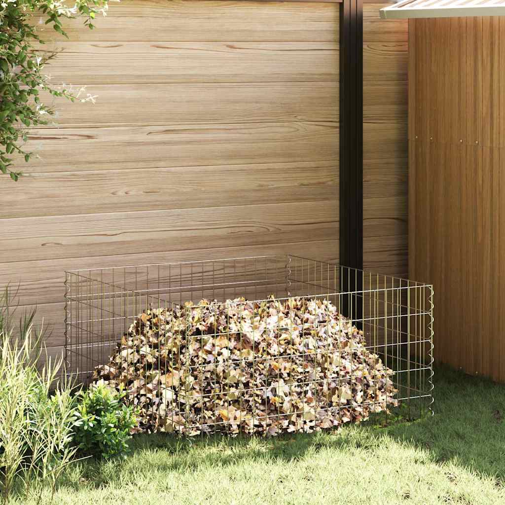 Square Composter 100 x 100 x 50 cm Iron