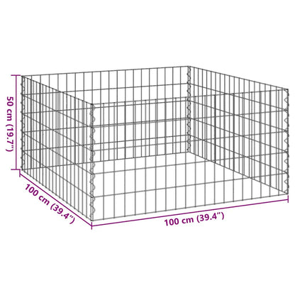 Square Composter 100 x 100 x 50 cm Iron