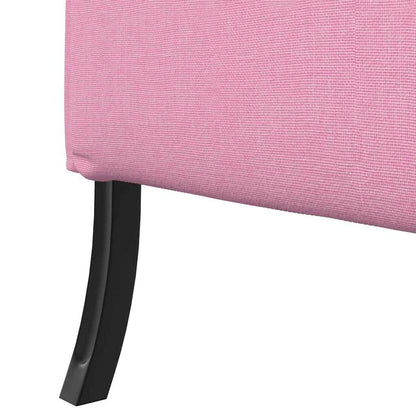 Highback Sofa Pink 109 x 56 x 121 cm Fabric