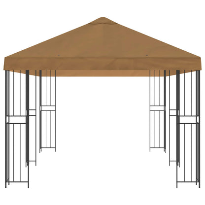 6 x 3 m Beige Polyester and Steel 190