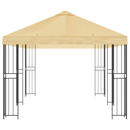 6 x 3 m Cream Polyester and Steel 190
