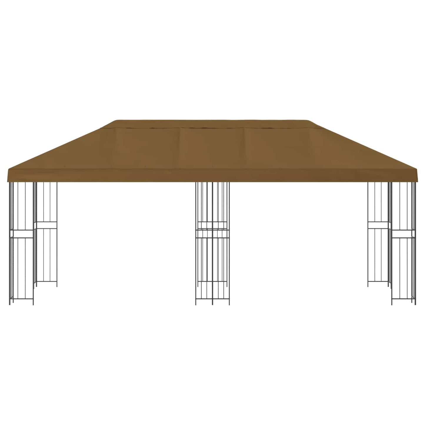 6 x 3 m Taupe Polyester and Steel 190