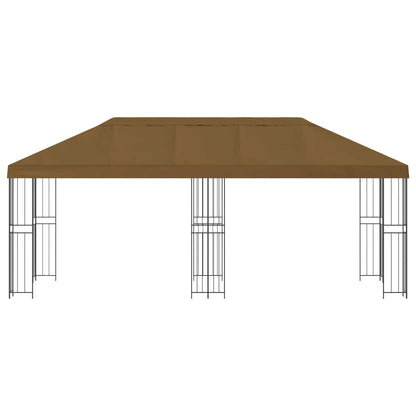 6 x 3 m Taupe Polyester and Steel 190