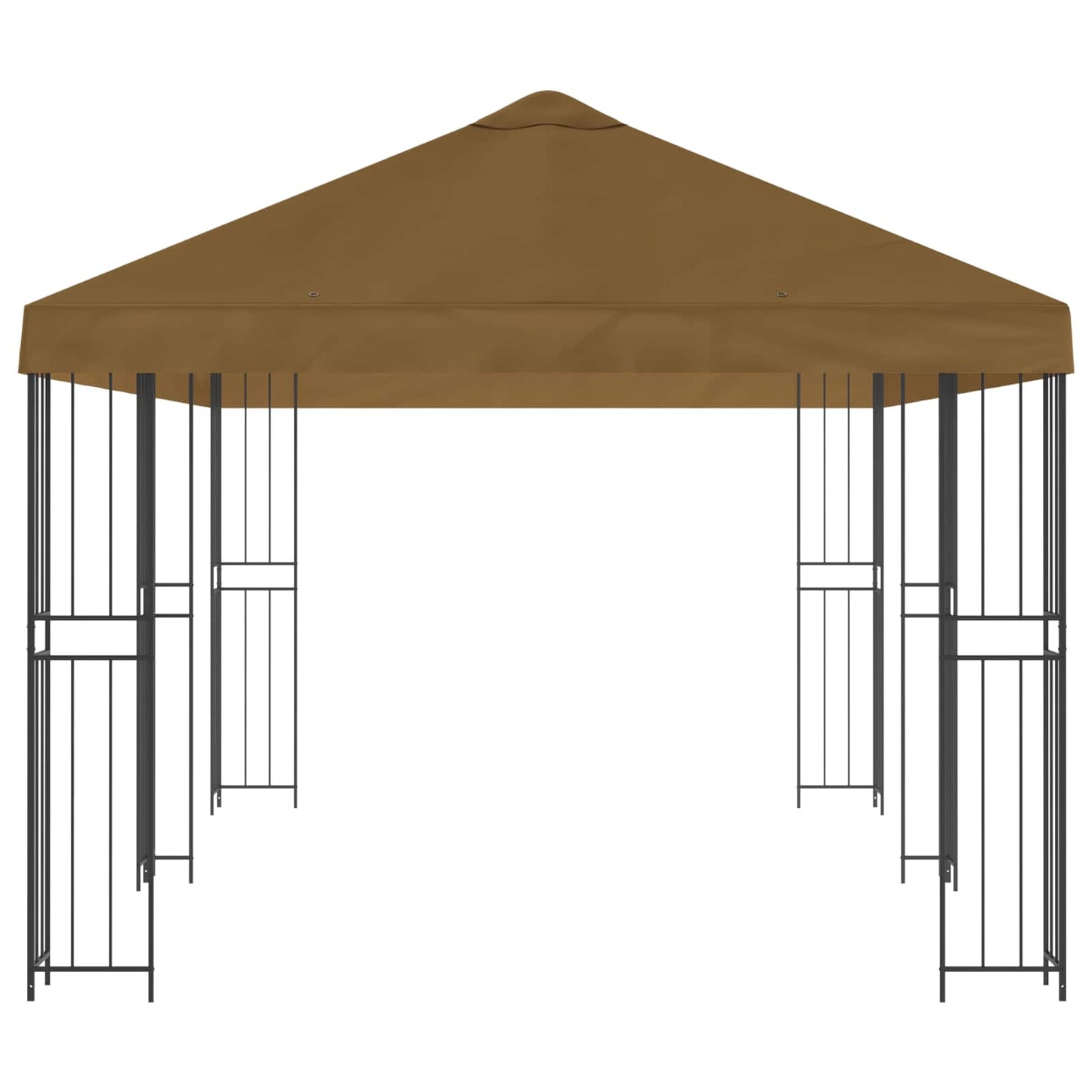 6 x 3 m Taupe Polyester and Steel 190