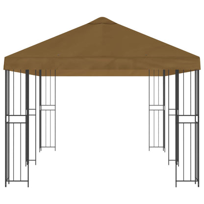 6 x 3 m Taupe Polyester and Steel 190
